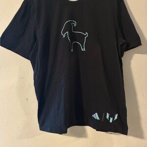 Adidas Messi Black Tee with Blue Goat
